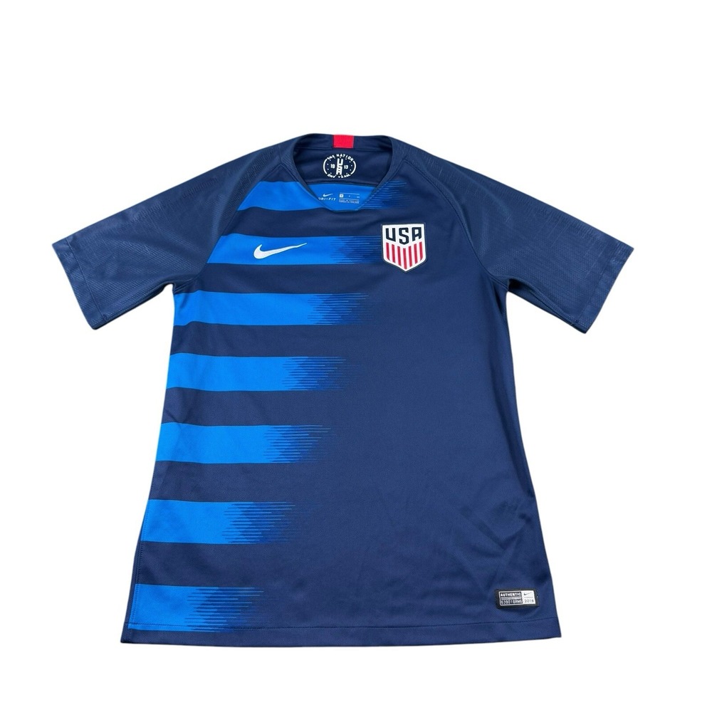 Nike Team USA Engineered Performance Soccer Jersey Blue 893901-410 Mens Small